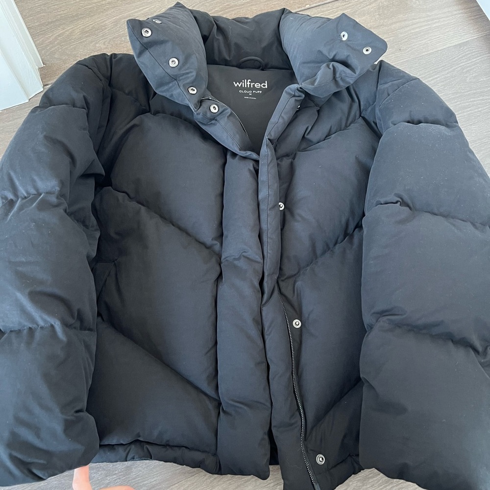 Wilfred Black Puffer Jacket
